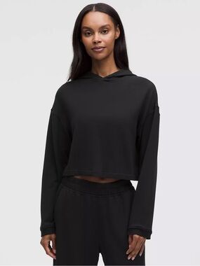 Lululemon Cropped Black Hoodie